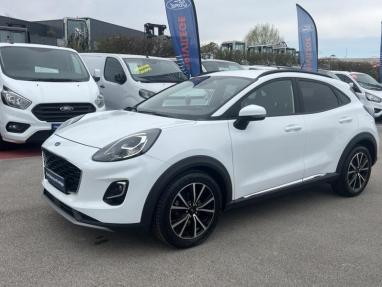 Voir le détail de l'offre de cette FORD Puma 1.0 EcoBoost 125ch mHEV Titanium 7cv de 2020 en vente à partir de 209.65 €  / mois