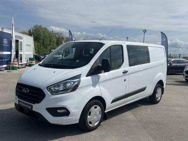 Voir le détail de l'offre de cette FORD Transit Custom Fg 320 L2H1 2.0 EcoBlue 130 Cabine Approfondie Trend Business 7cv de 2022 en vente à partir de 425.42 €  / mois